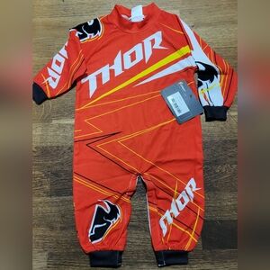 Thor Red and Black Baby Jumpsuit